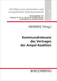 Vorderes Coverbild Kommunalrelevanz des Vertrages der Ampel-Koalition
