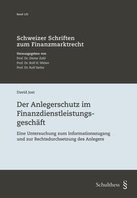 Vorderes Coverbild Der Anlegerschutz im Finanzdienstleistungsgeschäft