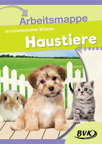 Vorderes Coverbild Arbeitsmappe zu Leselauscher Wissen: Haustiere