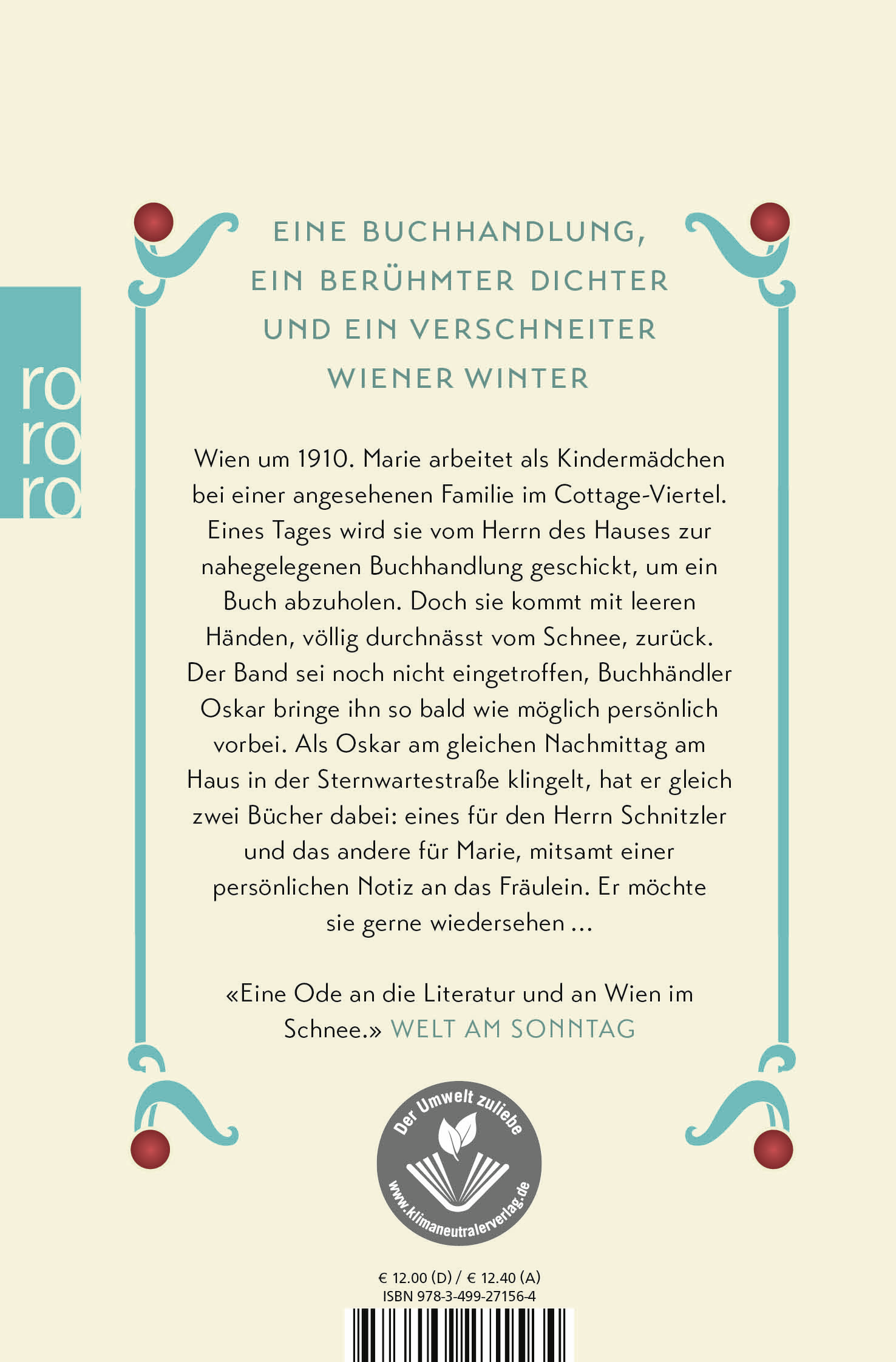 Rückseitencover Ein Winter in Wien