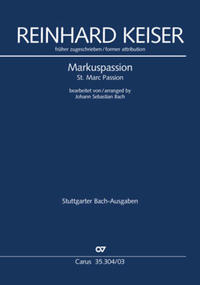 Vorderes Coverbild Markuspassion (Klavierauszug)