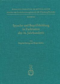 Vorderes Coverbild Sprache und Begriffsbildung in Fachtexten des 16. Jahrhunderts