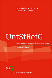 Vorderes Coverbild UntStRefG