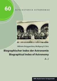 Vorderes Coverbild Biographischer Index der Astronomie / Biographical Index of Astronomy