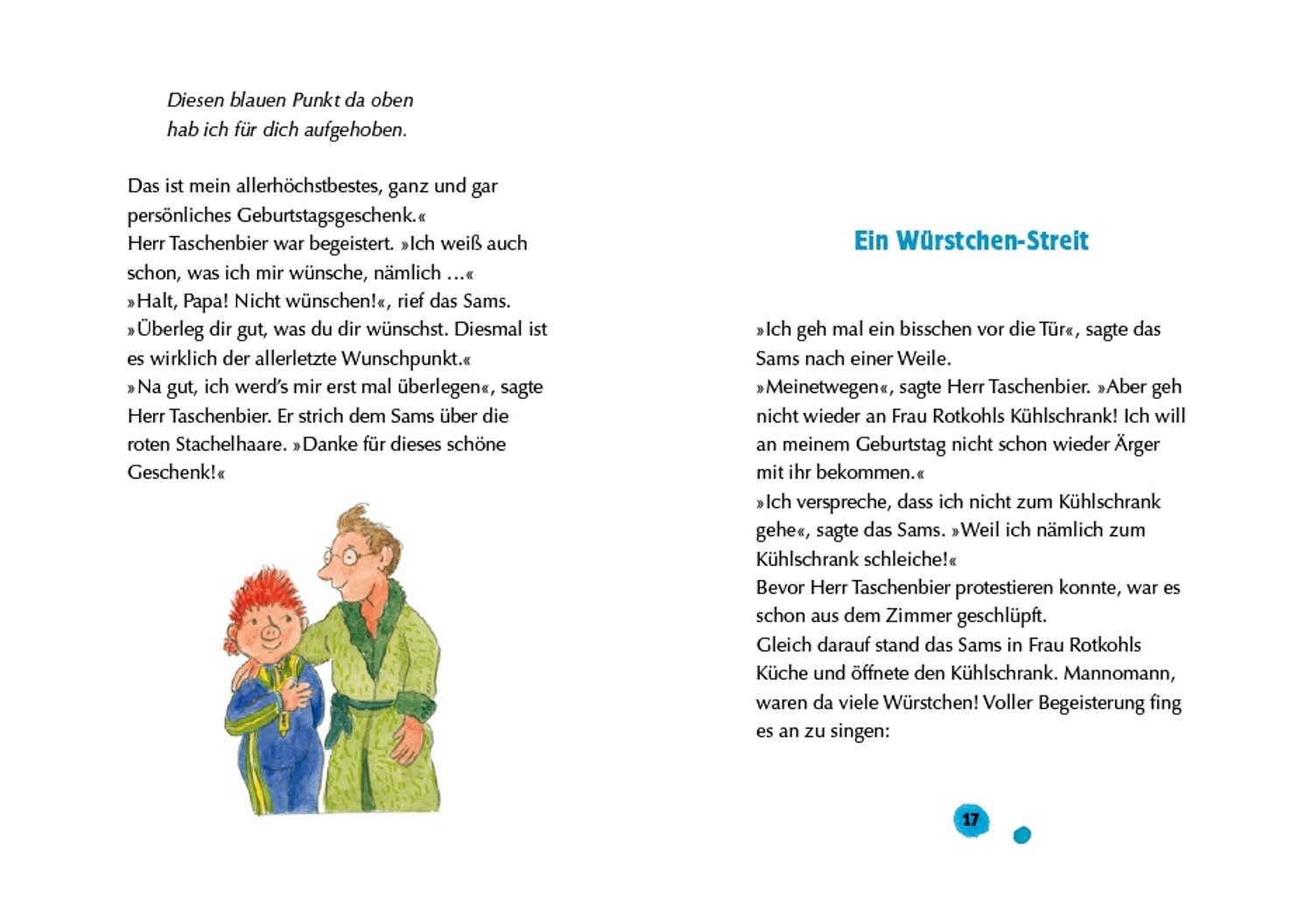 Beispielinhalt (Bild) Das Sams 8. Ein Sams zu viel