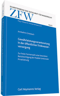 Vorderes Coverbild Gewährleistungsverantwortung in der öffentlichen Trinkwasserversorgung