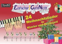 Vorderes Coverbild Einfacher!-Geht-Nicht: 24 Weihnachtslieder für Klavier und Keyboard mit CD