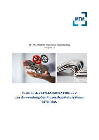 Vorderes Coverbild Position der MTM ASSOCIATION e. V. zur Anwendung des Prozessbausteinsystems MTM-UAS
