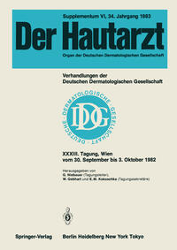 Vorderes Coverbild Verhandlungen der Deutschen Dermatologischen Gesellschaft