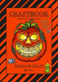 Vorderes Coverbild CRAFTBOOK - 100 SEITEN GESPENSTISCHES HALLOWEEN - GEISTERSPIEL - RÄTSEL - GRUSELIGE MOTIVE - DIA DE MUERTOS