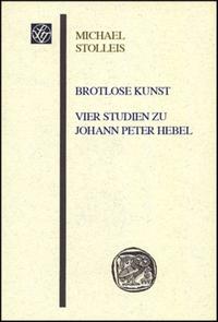 Vorderes Coverbild Brotlose Kunst – Vier Studien zu Johann Peter Hebel