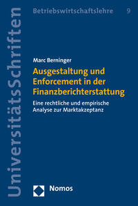 Vorderes Coverbild Ausgestaltung und Enforcement in der Finanzberichterstattung
