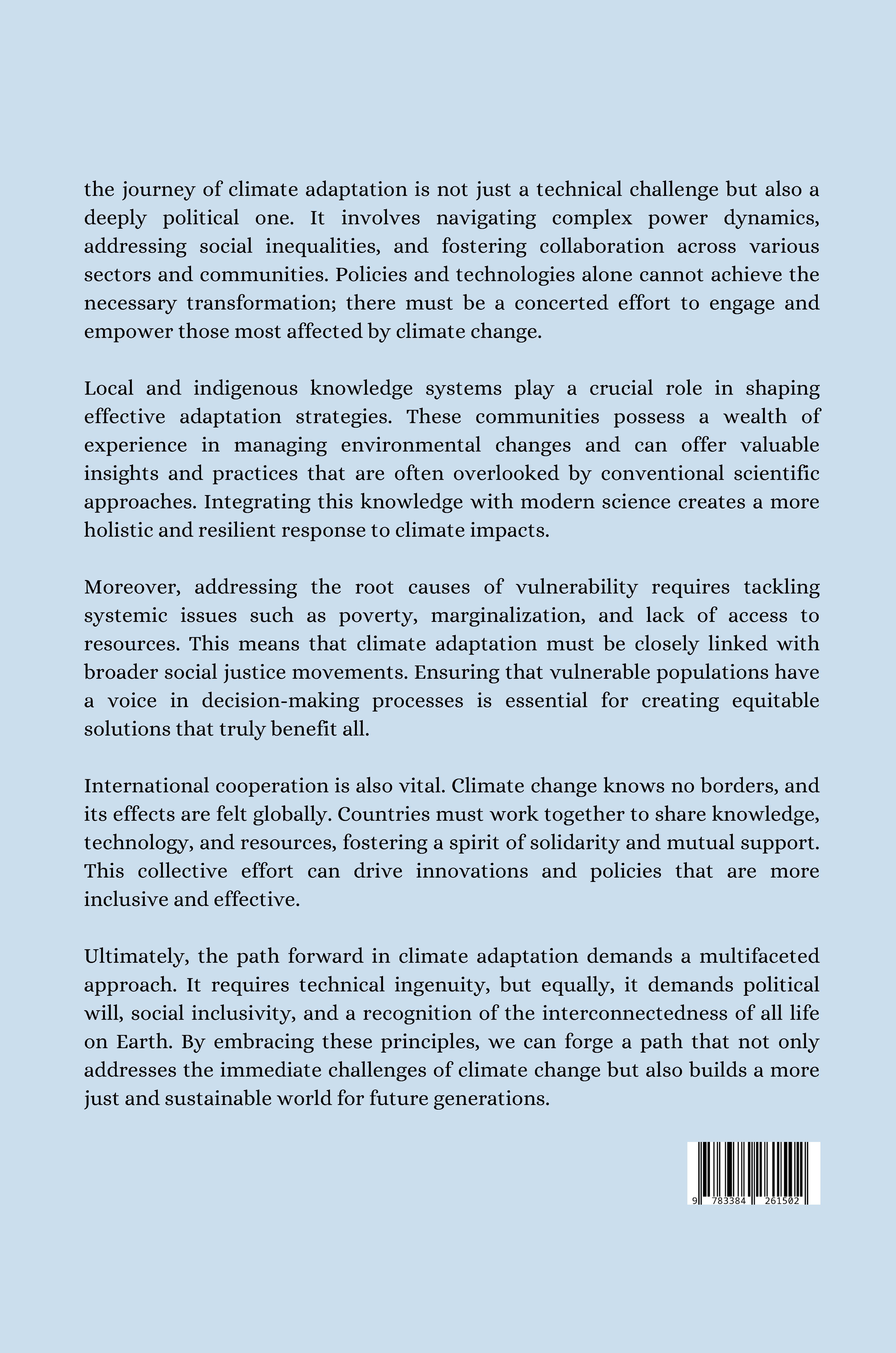 Rückseitencover Beyond Technical Fixes: The Socio-Political Dimensions of Climate Adaptation in Developing Countries