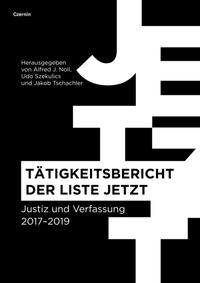 Vorderes Coverbild Tätigkeitsbericht der Liste JETZT