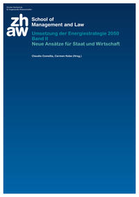 Vorderes Coverbild Umsetzung der Energiestrategie 2050 Band II