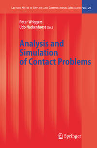Vorderes Coverbild Analysis and Simulation of Contact Problems