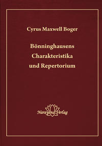 Vorderes Coverbild Bönninghausens Charakteristika