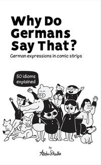 Vorderes Coverbild Why Do Germans Say That? German expressions in comic strips. 50 idioms explained.