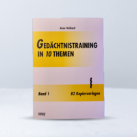 Vorderes Coverbild Gedächtnistraining in 10 Themen / , Band 1 / Gedächtnistraining in 10 Themen, Kopiervorlagen zu Band 1