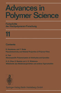 Vorderes Coverbild Advances in Polymer Science