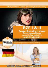 Vorderes Coverbild BZF Fragenkatalogtrainer (MAC-OS) für das Flugfunkzeugnis nach Sichtflugregeln
