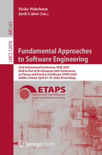 Vorderes Coverbild Fundamental Approaches to Software Engineering
