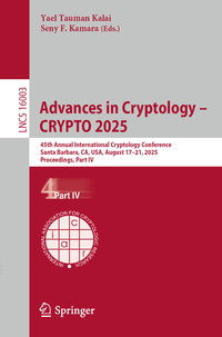 Vorderes Coverbild Advances in Cryptology – CRYPTO 2025