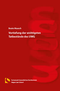 Vorderes Coverbild Vertiefung der wichtigsten Tatbestände des UWG