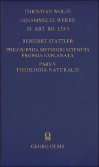 Vorderes Coverbild Philosophia methodo scientiis propria explanata