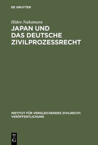 Vorderes Coverbild Japan und das deutsche Zivilprozessrecht