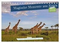 Vorderes Coverbild Magische Momente aus Kenia (Tischkalender 2025 DIN A5 quer), CALVENDO Monatskalender
