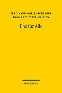 Vorderes Coverbild Ehe für Alle