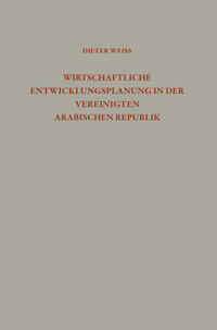 Vorderes Coverbild Wirtschaftliche Entwicklungsplanung in der Vereinigten Arabischen Republik