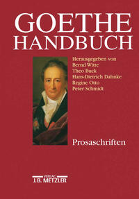 Vorderes Coverbild Goethe-Handbuch