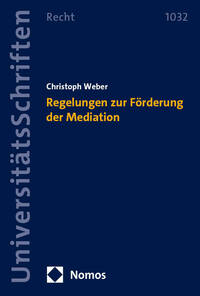 Vorderes Coverbild Regelungen zur Förderung der Mediation