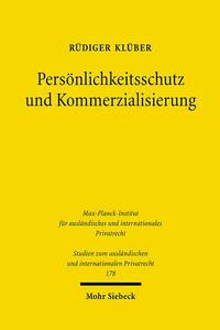 Vorderes Coverbild Persönlichkeitsschutz und Kommerzialisierung