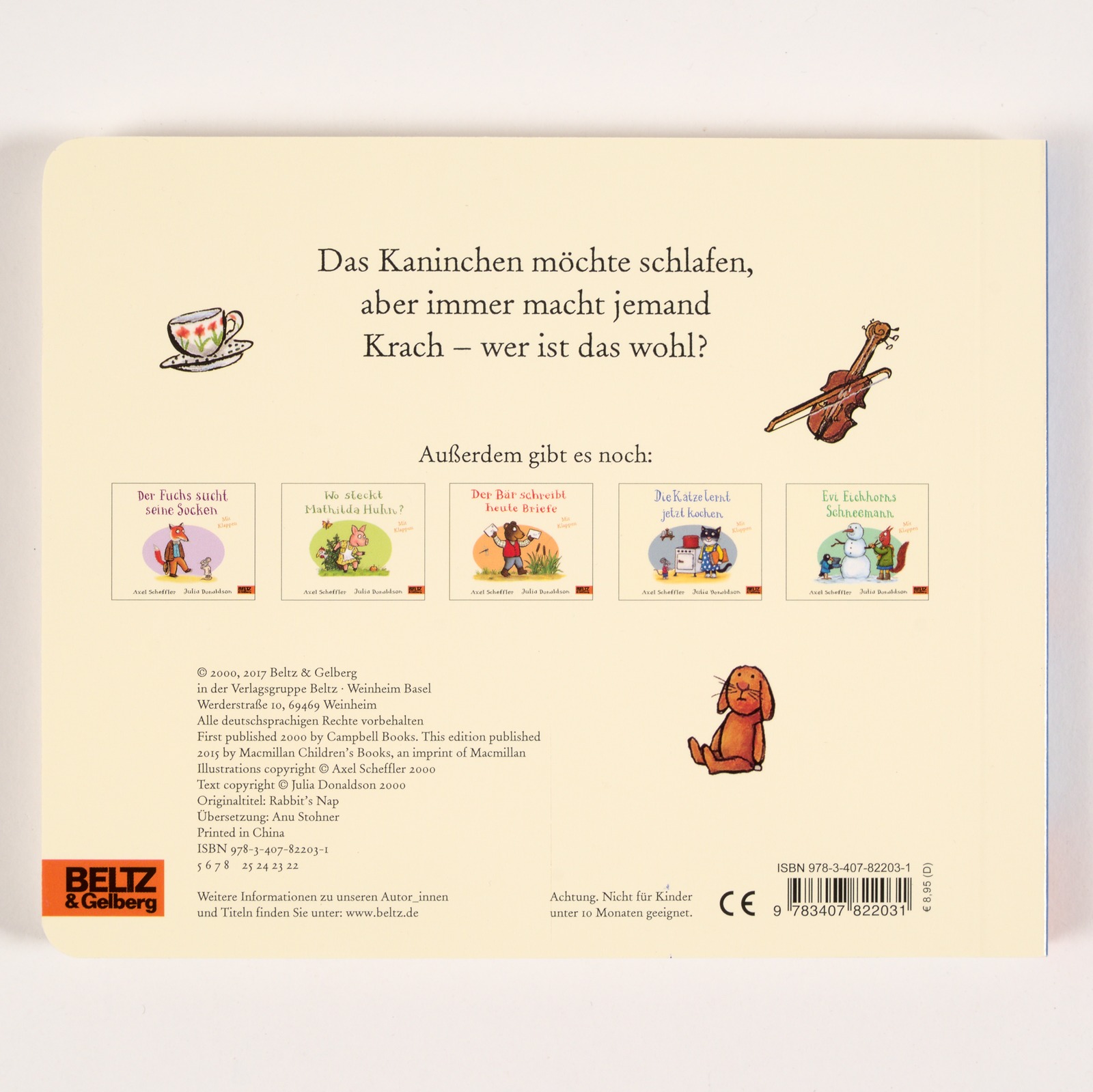 Rückseitencover Kaninchen ist sooo müde