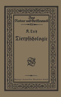 Vorderes Coverbild Tierpsÿchologie Eine Einführung in die vergleichende Psÿchologie