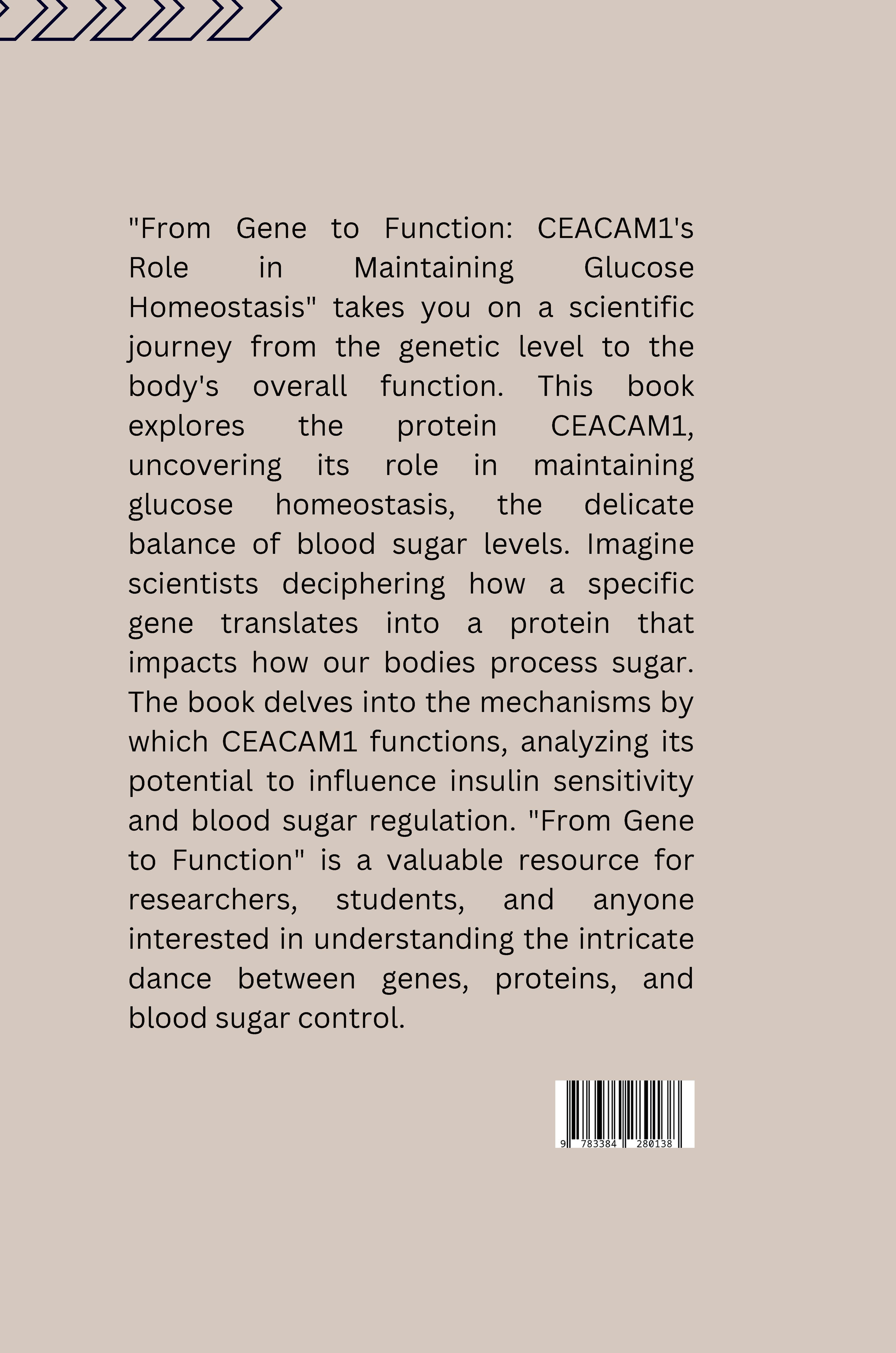 Rückseitencover : From Gene to Function: CEACAM1's Role in Maintaining Glucose Homeostasis