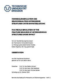 Vorderes Coverbild Multiscale simulation of the fracture behavior of heterogeneous structures under impact