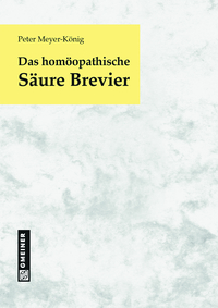 Vorderes Coverbild Das homöopathische Säure Brevier
