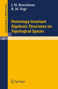 Vorderes Coverbild Homotopy Invariant Algebraic Structures on Topological Spaces