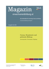 Vorderes Coverbild Corona, Demokratie und politische Bildung