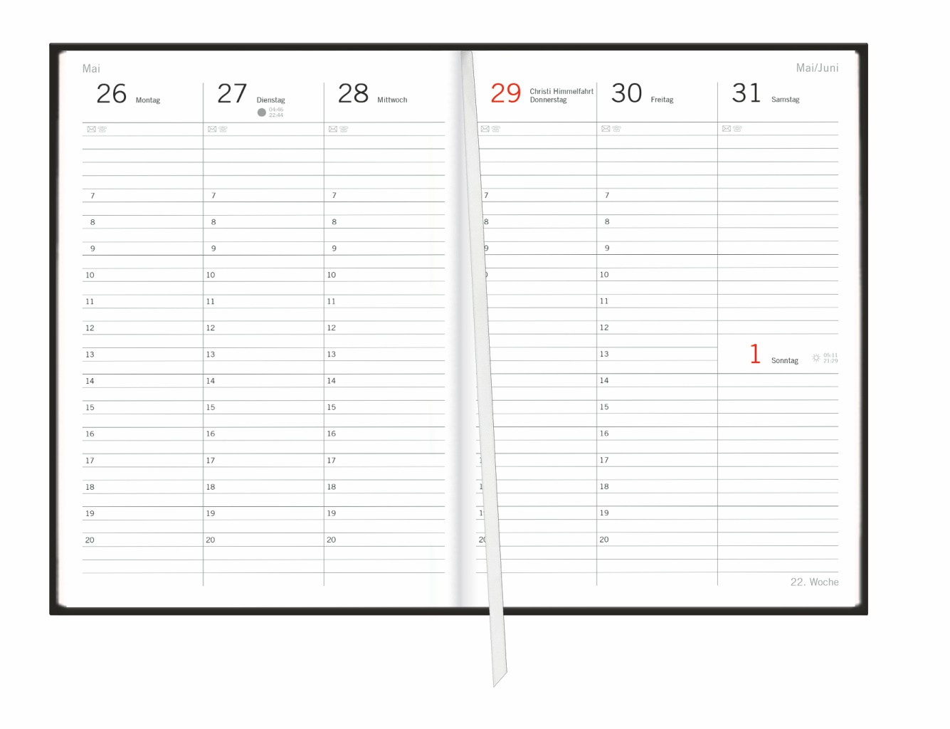 Beispielinhalt (Bild) Loriot Agenda A5 2025