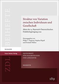 Vorderes Coverbild Struktur von Variation zwischen Individuum und Gesellschaft