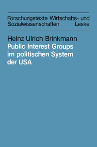 Vorderes Coverbild Public Interest Groups im politischen System der USA