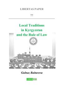 Vorderes Coverbild Local Traditions in Kyrgyzstan and the Rule of Law