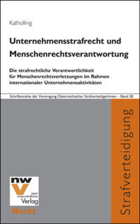 Vorderes Coverbild Unternehmensstrafrecht und Menschenrechtsverantwortung