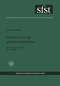 Vorderes Coverbild Moderne Fürsorge und ihre Legitimation