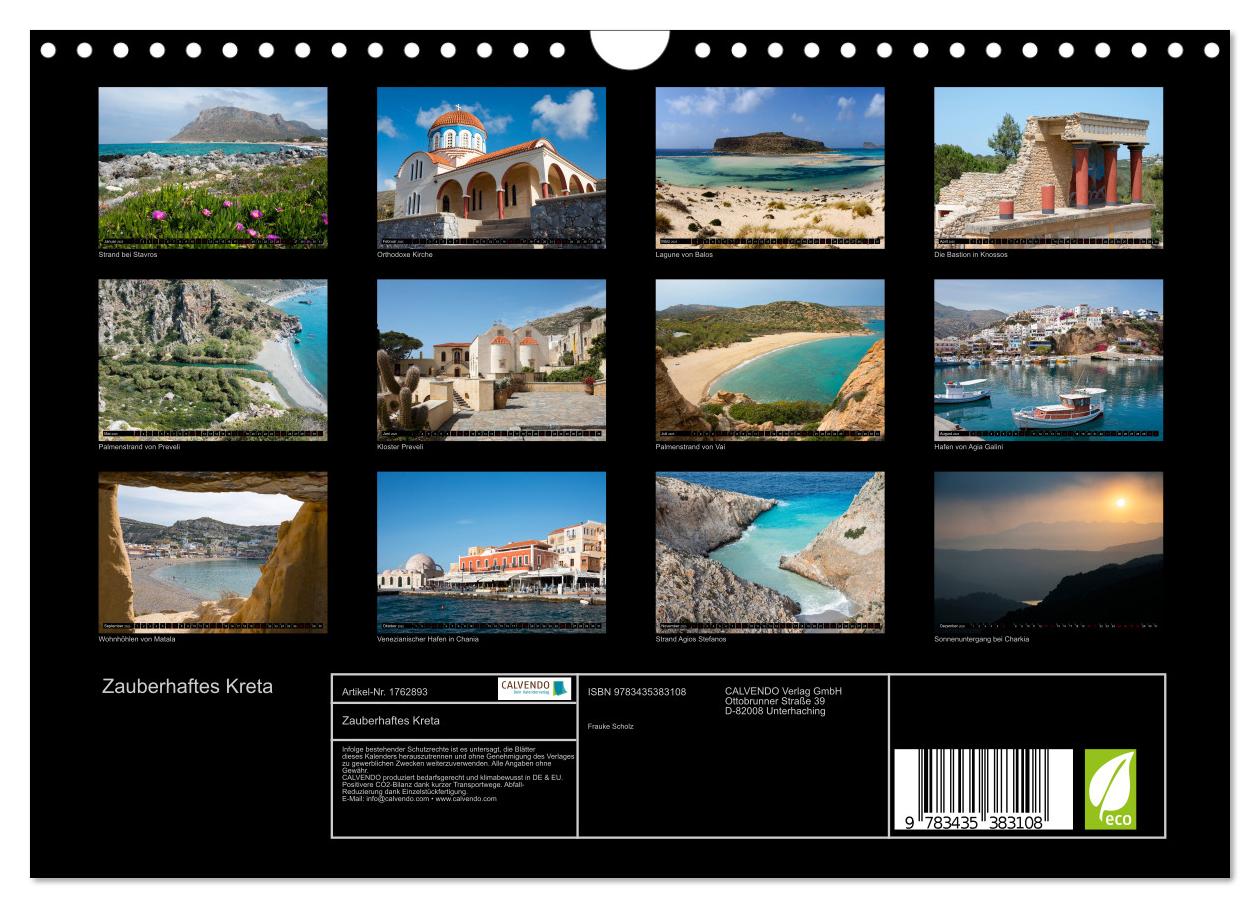 Beispielinhalt (Bild) Zauberhaftes Kreta (Wandkalender 2025 DIN A4 quer), CALVENDO Monatskalender
